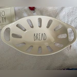 Rae Dunn, “Bread” basket. 12.5 inches wide. Never used. Perfect condition!